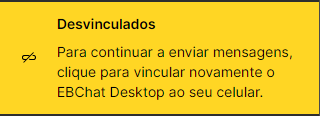Banner amarelo de aviso no EBChat Desktop